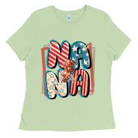 Matcha 4th of July nana with lightning bolt Ladies Tee - FaDigitalArtStudio