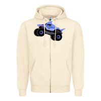 Sandshell Monster Truck Megalodon Zipper Hoodie - linhVisuals