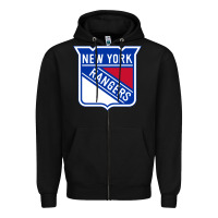 Black Ny rangers Zipper Hoodie - linhVisuals