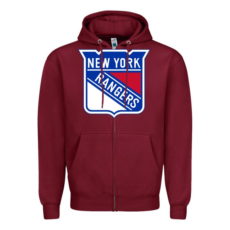 Ny Rangers Zipper Hoodie by linhVisuals | Teevron