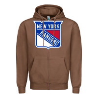 Chestnut Ny rangers Zipper Hoodie - linhVisuals