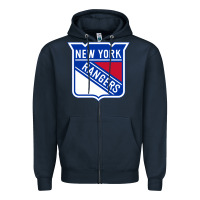 Navy Ny rangers Zipper Hoodie - linhVisuals