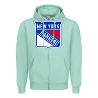Seafoam Ny rangers Zipper Hoodie - linhVisuals