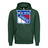 Sports Green Ny rangers Zipper Hoodie - linhVisuals