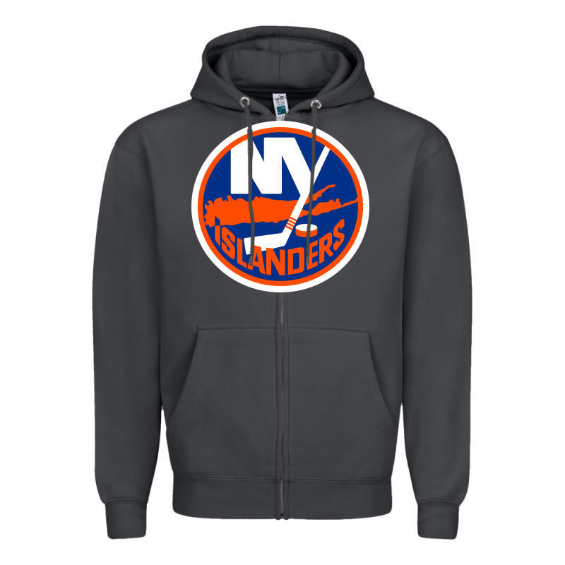 Ny Islanders Zipper Hoodie by linhVisuals | Teevron