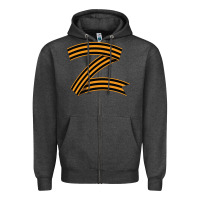 Charcoal Heather z russia classic Zipper Hoodie - linhVisuals
