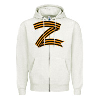 Oatmeal Heather z russia classic Zipper Hoodie - linhVisuals