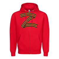 Red z russia classic Zipper Hoodie - linhVisuals