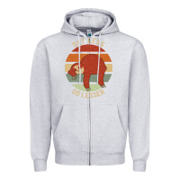 Heather Grey say less do lesser funny sloth Zipper Hoodie - linhVisuals