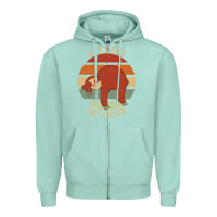 Seafoam say less do lesser funny sloth Zipper Hoodie - linhVisuals