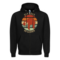 Black say less do lesser funny sloth Zipper Hoodie - linhVisuals