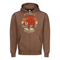 Chestnut say less do lesser funny sloth Zipper Hoodie - linhVisuals