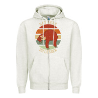 Oatmeal Heather say less do lesser funny sloth Zipper Hoodie - linhVisuals