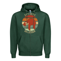Sports Green say less do lesser funny sloth Zipper Hoodie - linhVisuals