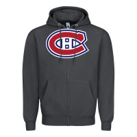 Smoke canadiens Zipper Hoodie - linhVisuals