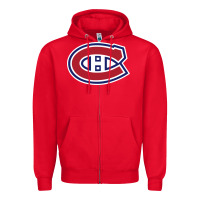 Red canadiens Zipper Hoodie - linhVisuals