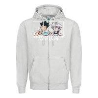 Dove Grey gon killua Zipper Hoodie - linhVisuals