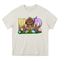 Cream Hop Rabbit Easter Day Heavy Core Tee - HowdyJamesFarm