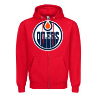 Red oilers Zipper Hoodie - linhVisuals