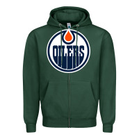 Sports Green oilers Zipper Hoodie - linhVisuals