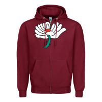 Burgundy yorkshire county cricket club Zipper Hoodie - linhVisuals