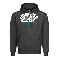 Charcoal Heather yorkshire county cricket club Zipper Hoodie - linhVisuals