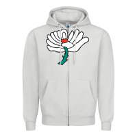 Dove Grey yorkshire county cricket club Zipper Hoodie - linhVisuals