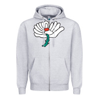 Heather Grey yorkshire county cricket club Zipper Hoodie - linhVisuals