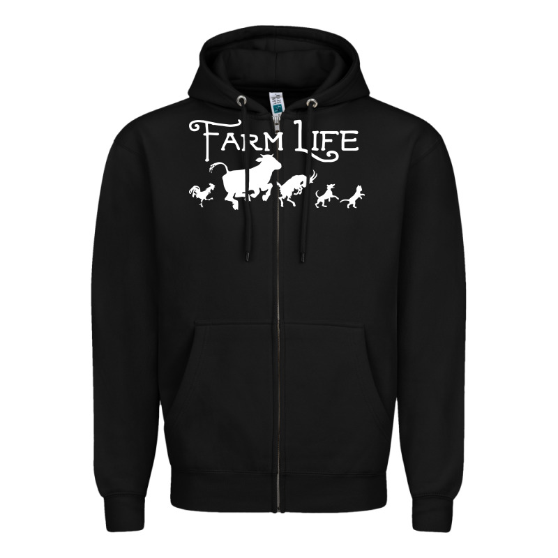 Farm Life Animal Zipper Hoodie by linhVisuals | Teevron