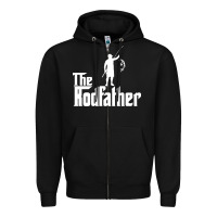 Black Fishing The Rodfather Zipper Hoodie - linhVisuals