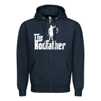 Navy Fishing The Rodfather Zipper Hoodie - linhVisuals
