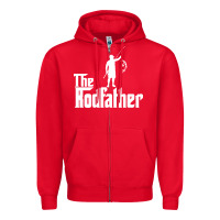 Red Fishing The Rodfather Zipper Hoodie - linhVisuals