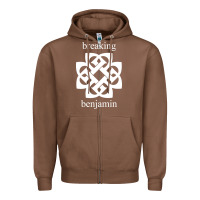 Chestnut BREAKING BENJAMIN - BLACK AND WHITE Zipper Hoodie - linhVisuals