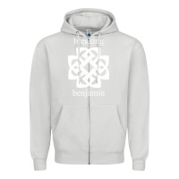 Dove Grey BREAKING BENJAMIN - BLACK AND WHITE Zipper Hoodie - linhVisuals