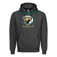 Charcoal Heather bemidji state beavers, gear Zipper Hoodie - linhVisuals