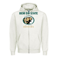 Oatmeal Heather bemidji state beavers, gear Zipper Hoodie - linhVisuals