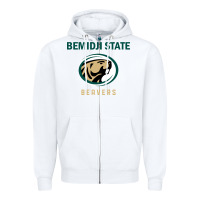 White bemidji state beavers, gear Zipper Hoodie - linhVisuals