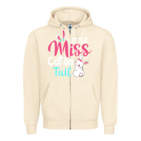 Sandshell little miss cottontail easter Zipper Hoodie - linhVisuals