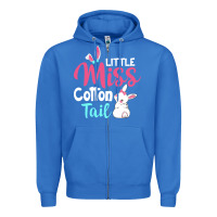 True Royal little miss cottontail easter Zipper Hoodie - linhVisuals