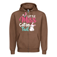 Chestnut little miss cottontail easter Zipper Hoodie - linhVisuals