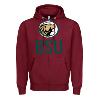 Burgundy bemidji state beavers, bsu, gear Zipper Hoodie - linhVisuals