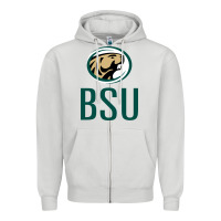 Dove Grey bemidji state beavers, bsu, gear Zipper Hoodie - linhVisuals
