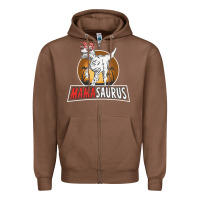 Chestnut mamasaurus Zipper Hoodie - linhVisuals