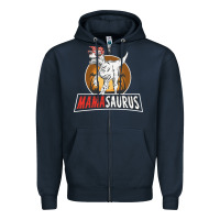 Navy mamasaurus Zipper Hoodie - linhVisuals