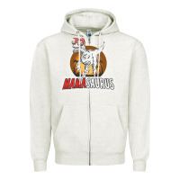 Oatmeal Heather mamasaurus Zipper Hoodie - linhVisuals