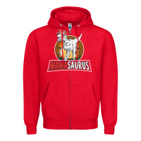 Red mamasaurus Zipper Hoodie - linhVisuals