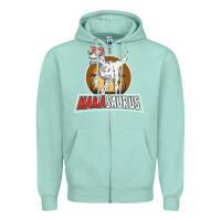 Seafoam mamasaurus Zipper Hoodie - linhVisuals