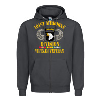 Smoke Airborne 101st division Zipper Hoodie - linhVisuals