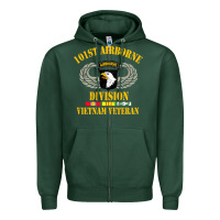 Sports Green Airborne 101st division Zipper Hoodie - linhVisuals