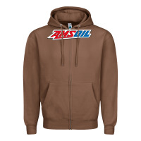 Chestnut #amsoil Zipper Hoodie - linhVisuals